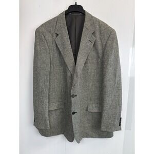 Vintage Tom Rich Collection Men's‎ 48L Silk Houndstooth Sport Coat Made In India